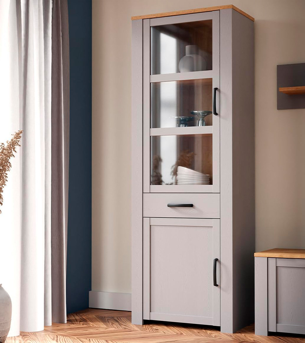 Vitrina alta 1 puerta ODIN