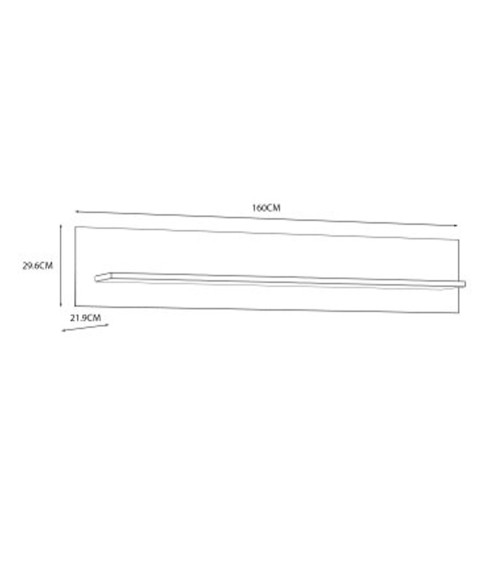 Estante de pared 160 cm ODIN