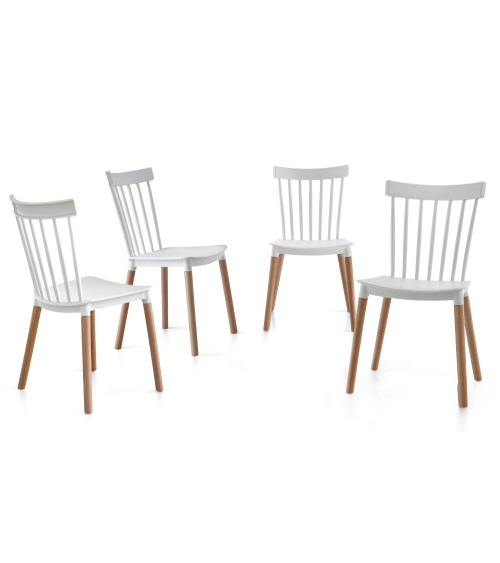 Pack 4 sillas comedor NAOMI