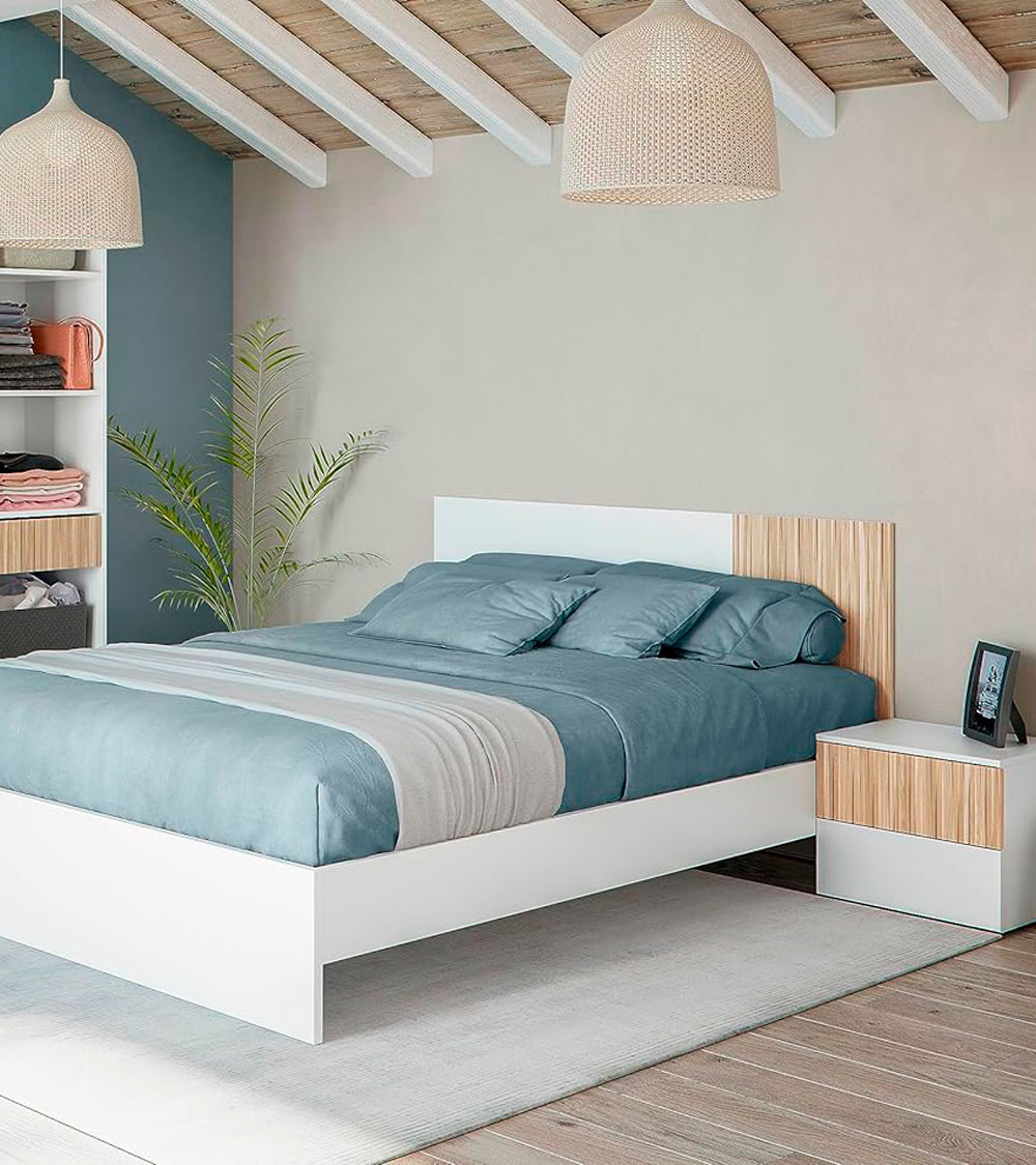 Cabecero 160 cm + 2 mesitas EDITH