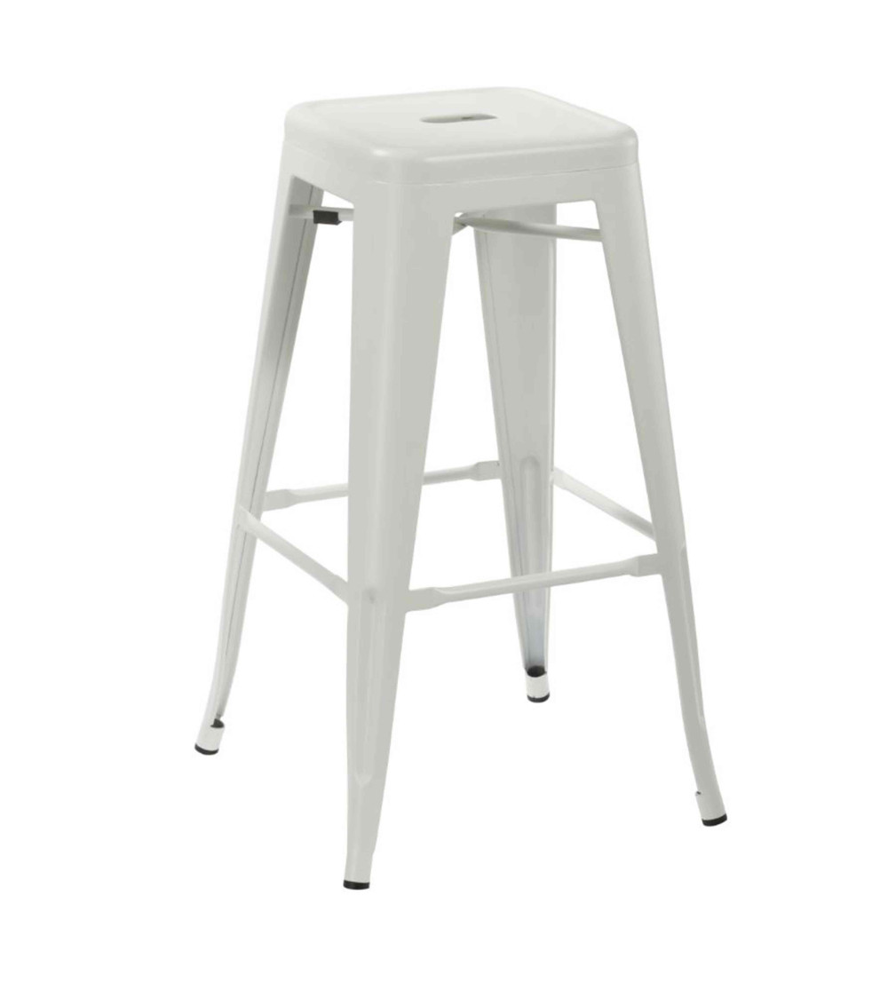 Taburetes metálicos industrial pack de 4 unidades