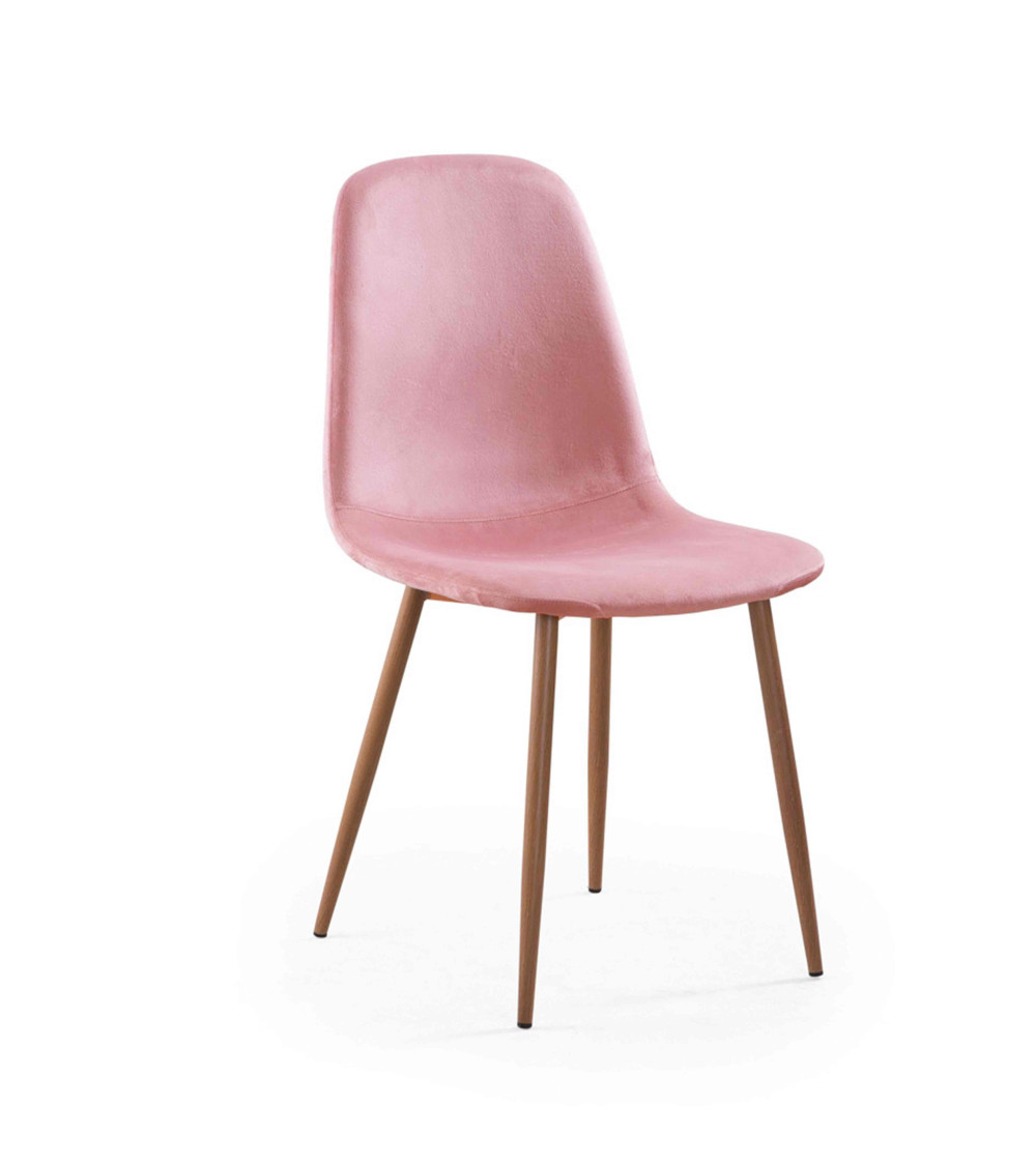 Sillas de comedor de terciopelo SWEDEN - Pack 4 Uds.