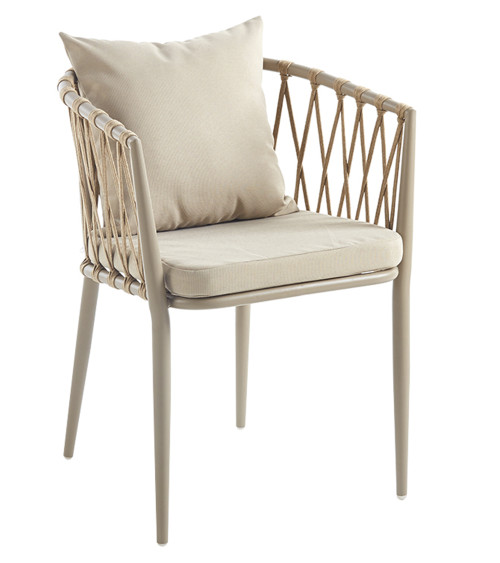 Pack de 4 Sillones Breza color arena