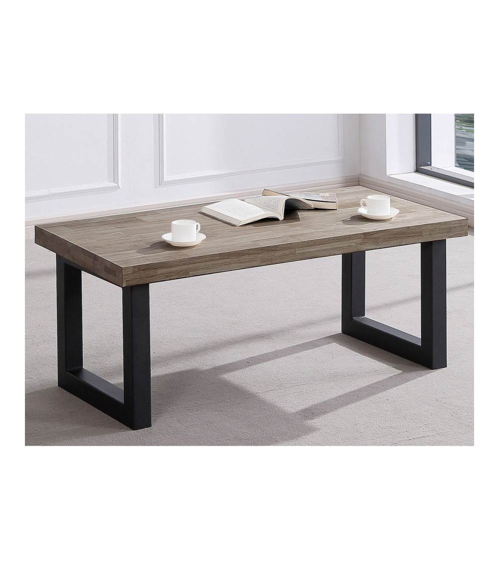 Mesa de centro elevable DAREK, madera industrial