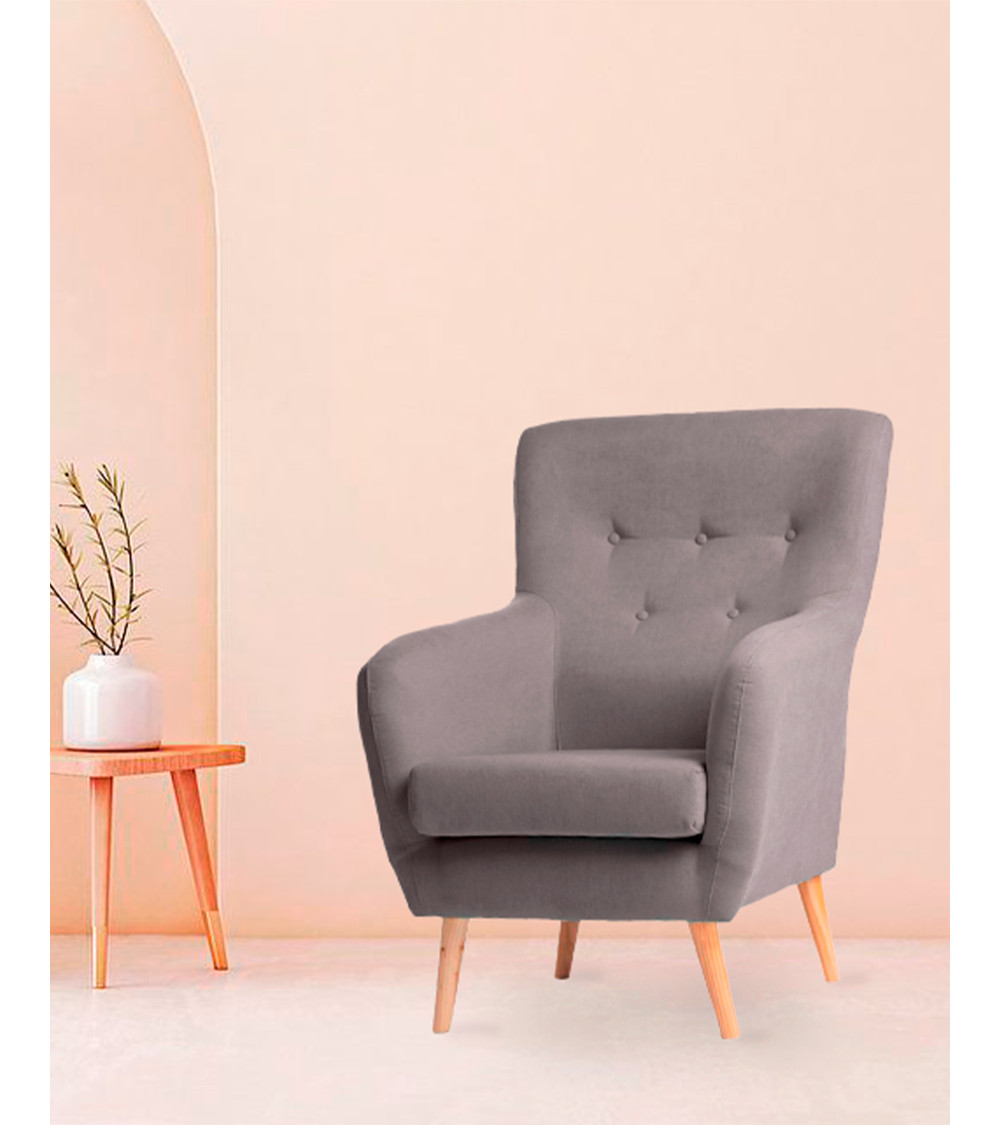 Butaca nórdica tapizada WENDY
