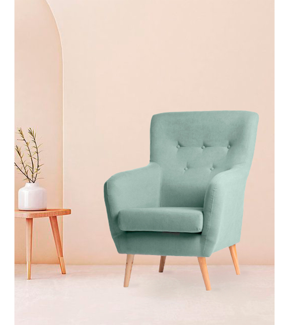 Butaca nórdica tapizada WENDY