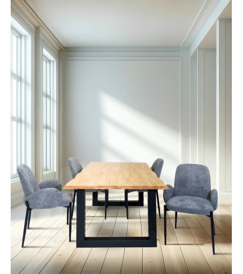 Mesa de Comedor Liev: Elegancia Natural para tu Hogar