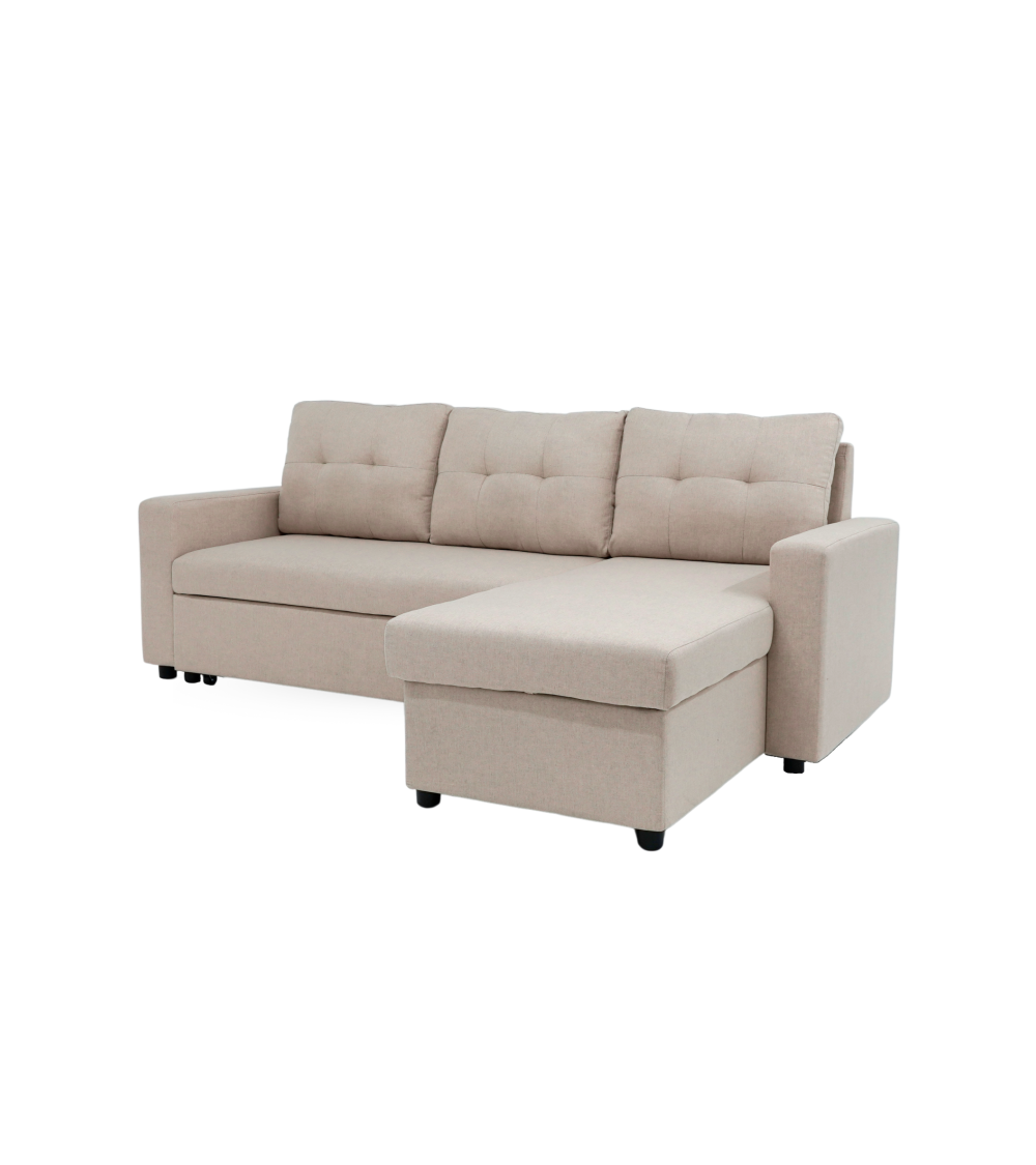 Sofá Chaise Longue Clony II – 3 plazas convertible en cama