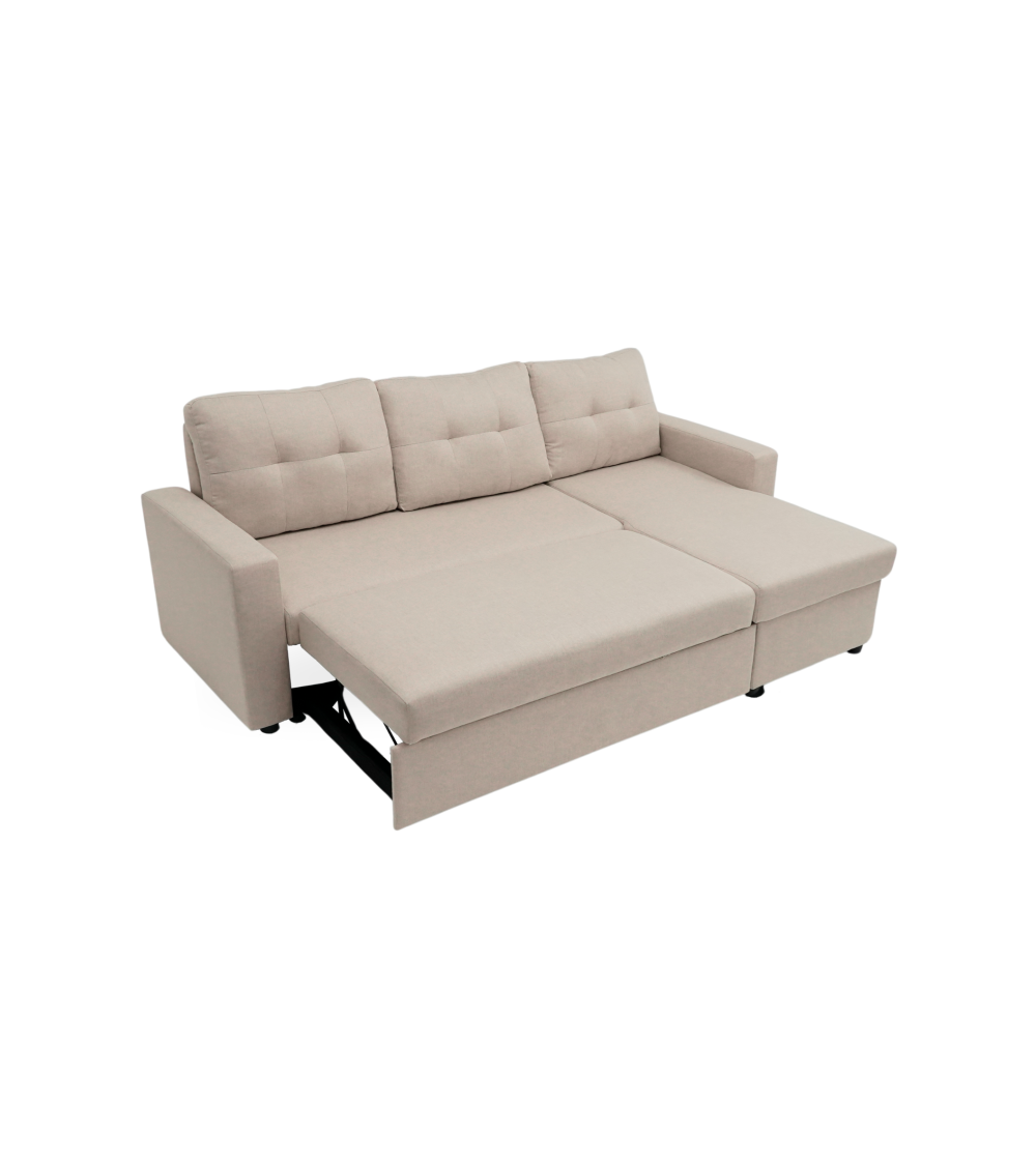 Sofá Chaise Longue Clony II – 3 plazas convertible en cama