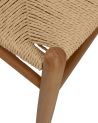 Pack de 2 Sillas Otti de Madera Natural con Asiento Trenzado - Estilo Nórdico