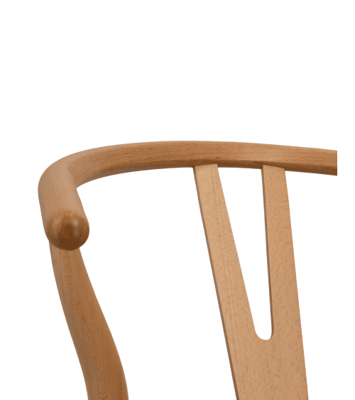 Pack de 2 Sillas Otti de Madera Natural con Asiento Trenzado - Estilo Nórdico