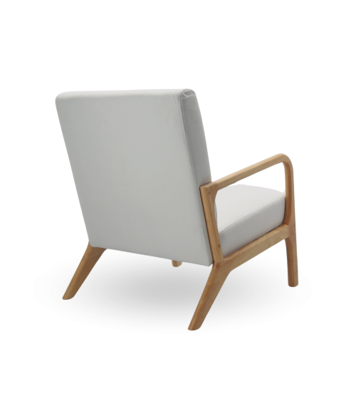 Butaca Nicole nórdica con cojín lumbar – Tapizado antimanchas