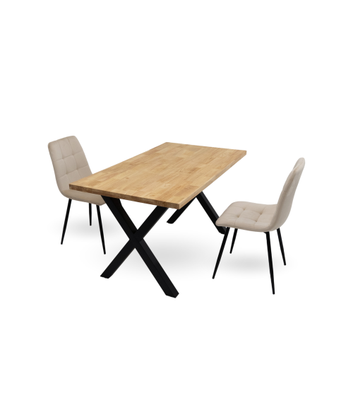 Mesa de comedor Bilbao - patas en X 4 – 6 comensales