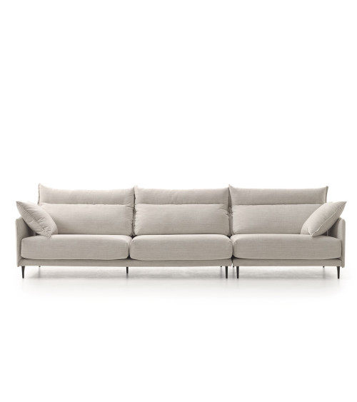 Sofá LINE con pata alta, diseño minimalista y confort superior