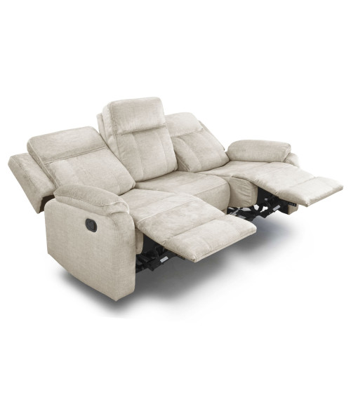 Sofá relax 3 plazas REIMON, sofá reclinable