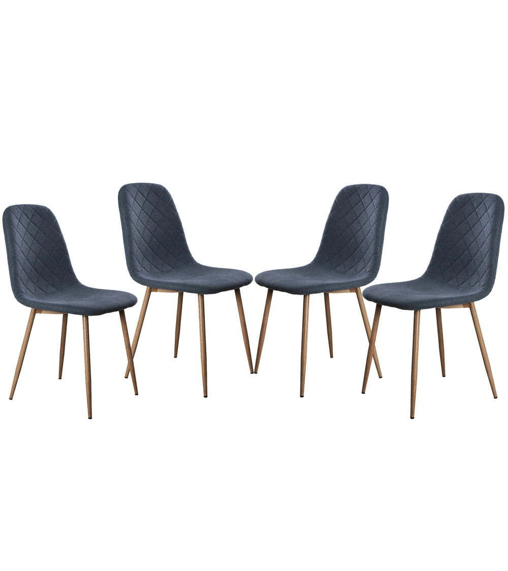 Pack de 4 Sillas de Comedor Suiz - Diseño Moderno y Elegante