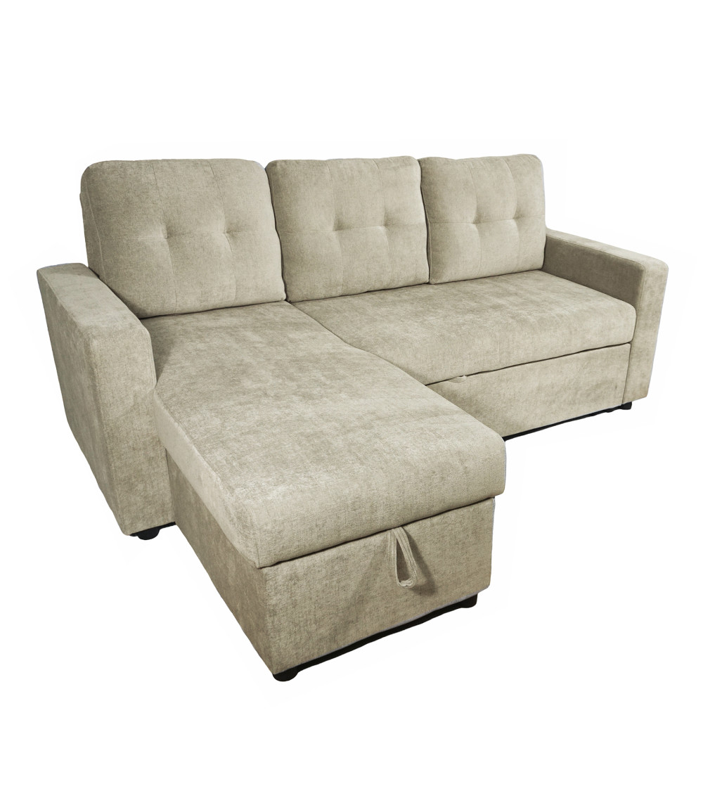 Sofá Chaise Longue Clony II – 3 plazas convertible en cama