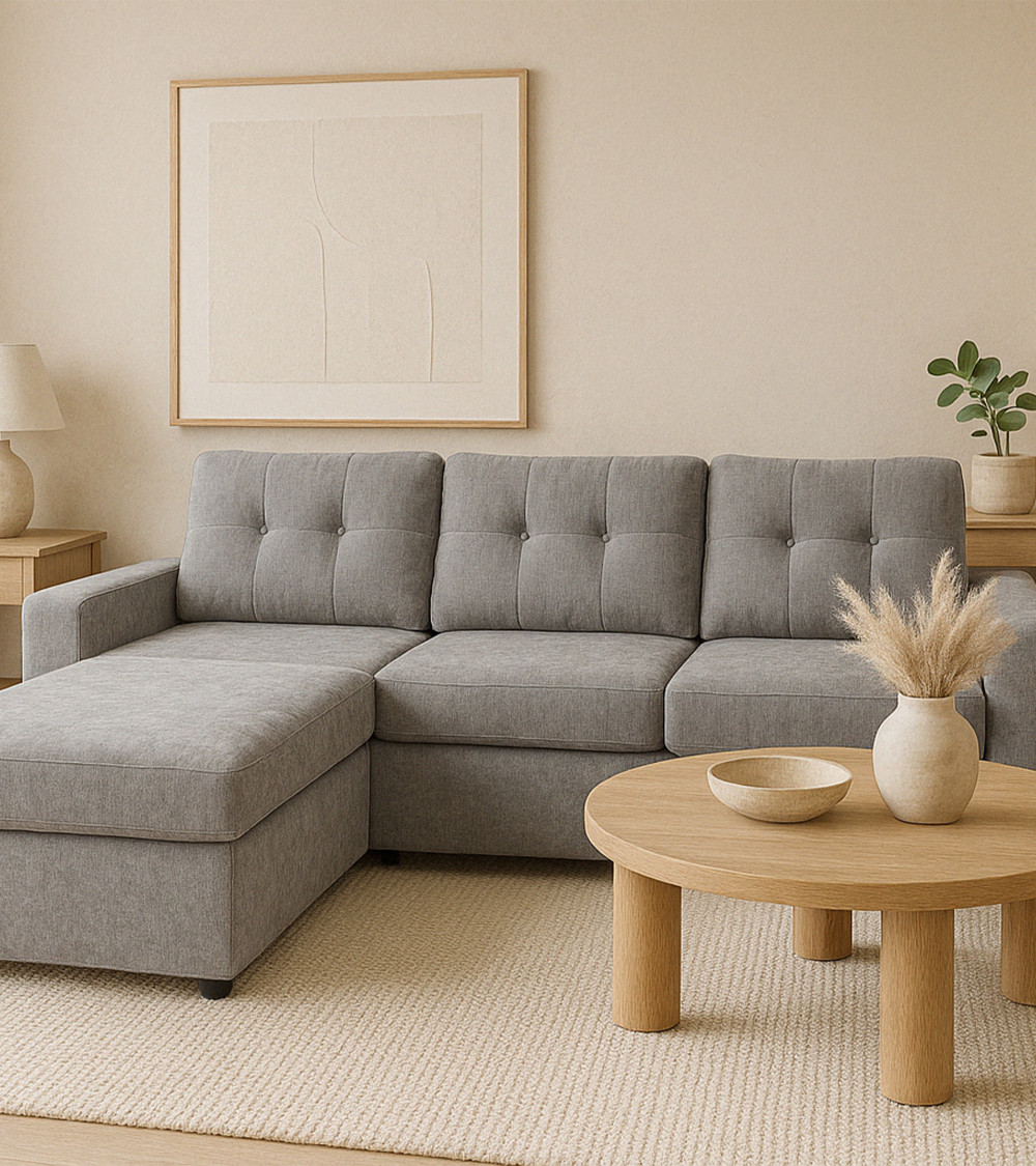 Sofá Chaise Longue Clony II – 3 plazas convertible en cama