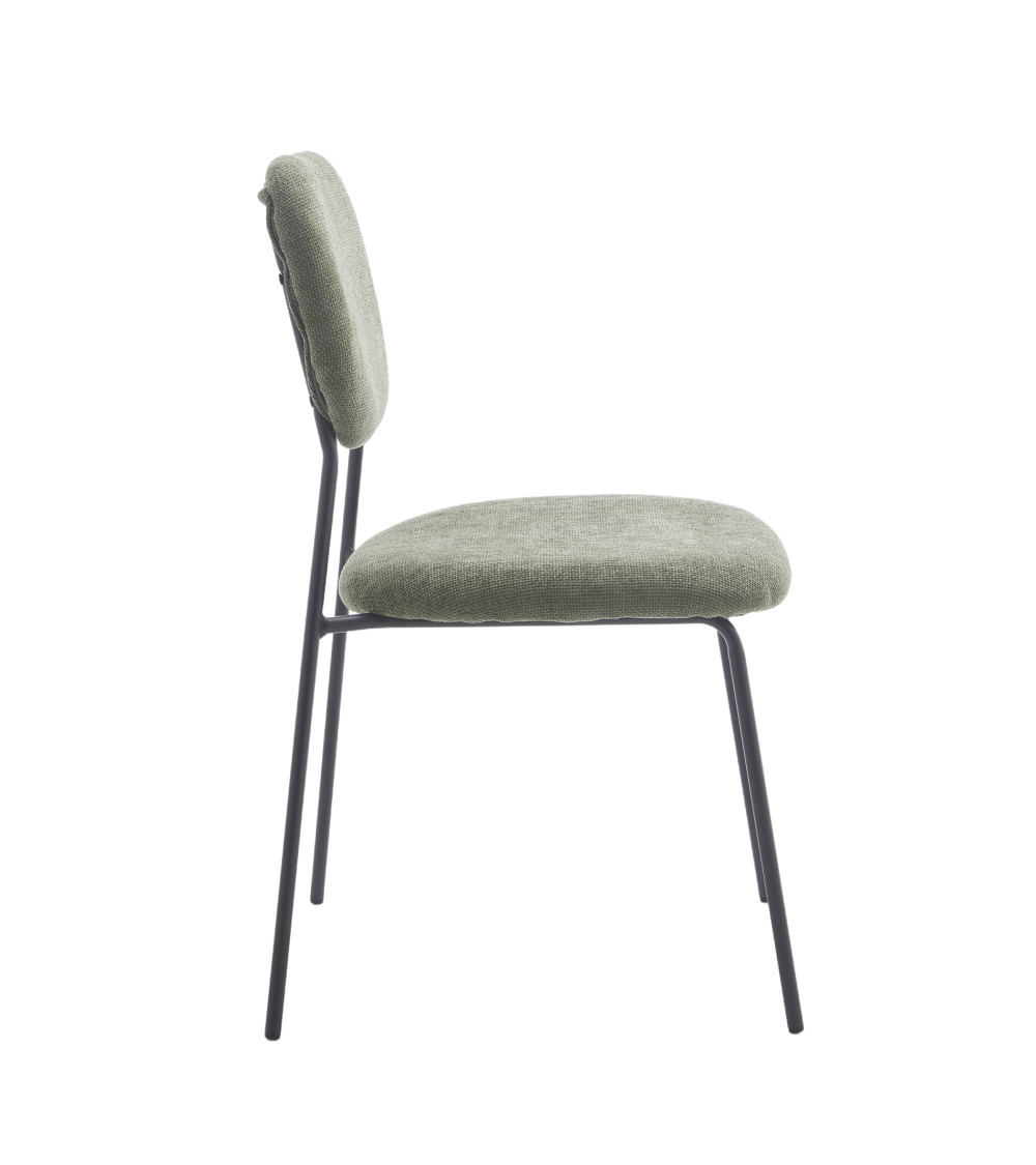 Pack 4 sillas Tull – Apilables, tapizadas y modernas