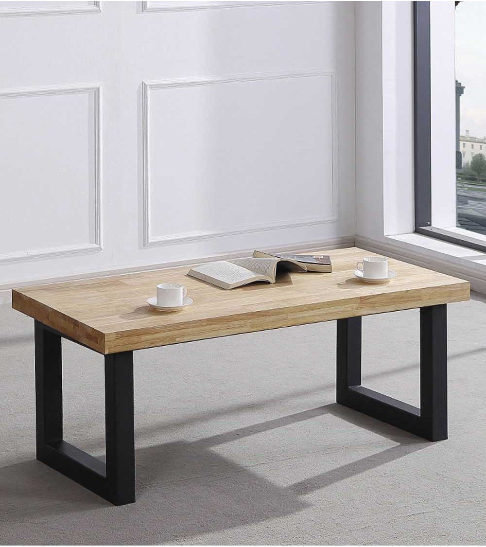 Mesa de centro elevable DAREK, madera industrial