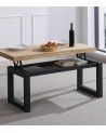 Mesa de centro elevable DAREK, madera industrial