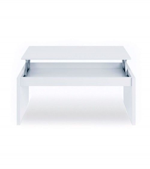 mesa cafe, blanco, roble, centro, elevable, salon, barato, economico,