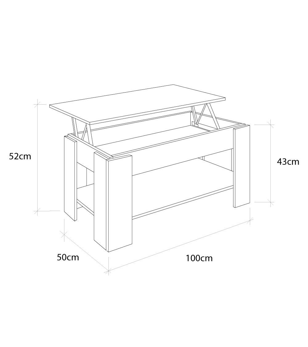 Mesas de centro baratas, elevables, modernas - HOME HEAVENLY