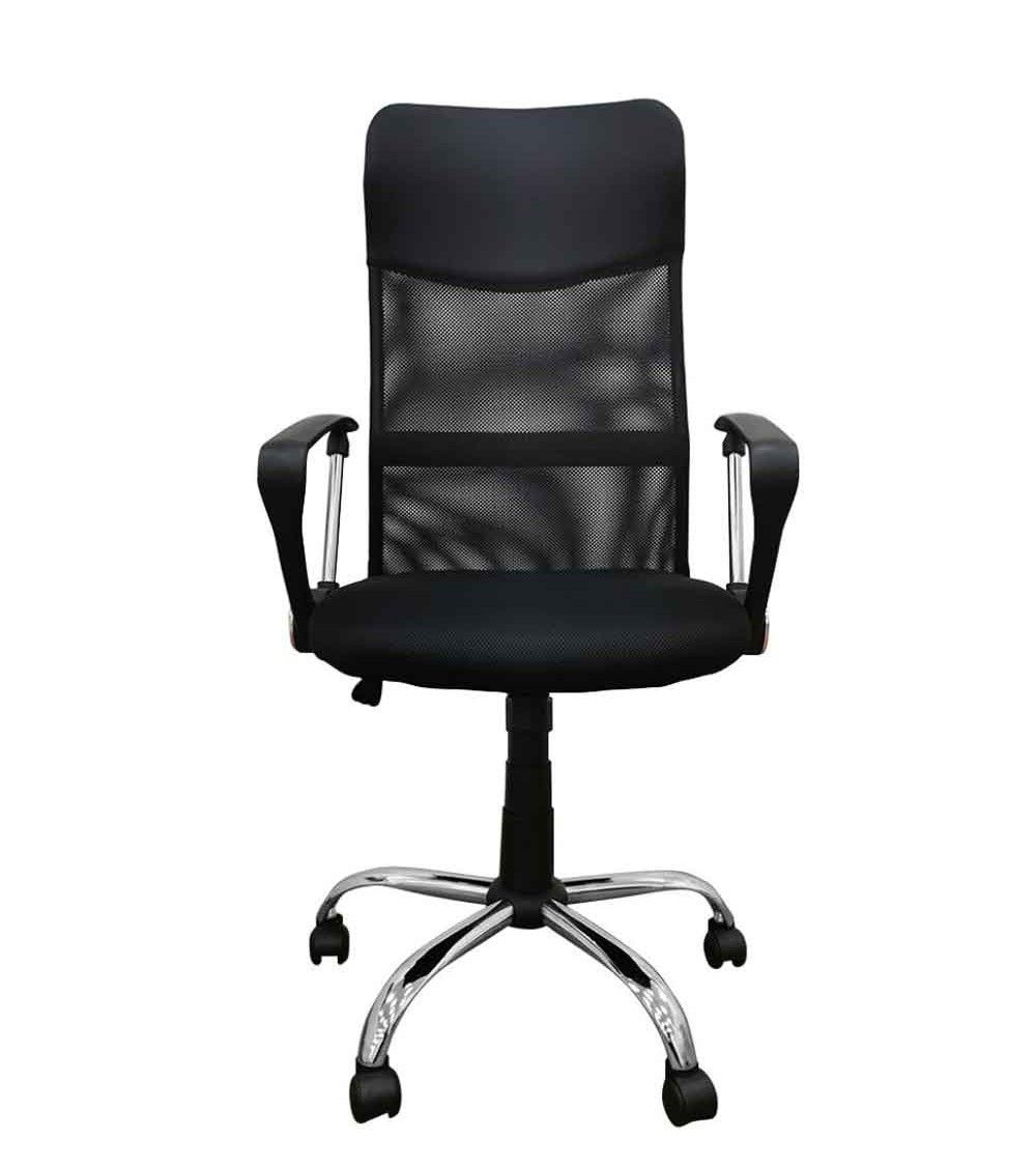 Silla de escritorio Jasper, ergonómica y tapizada