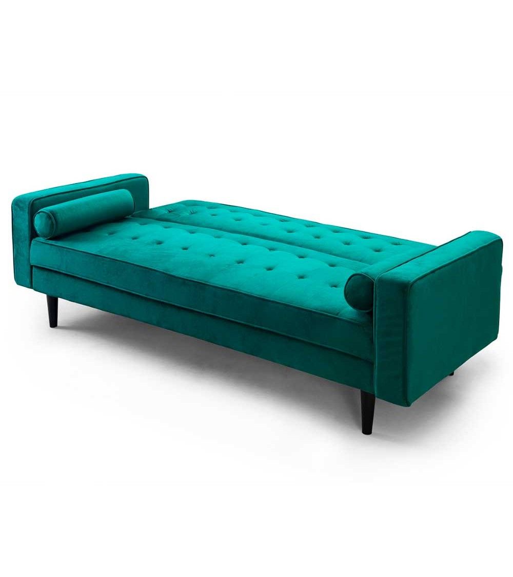 Sofá cama terciopelo antimanchas GREEN