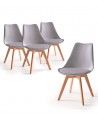 Sillas estilo nórdico baratas, Pack 4 sillas TULIPA - HOME HEAVENLY