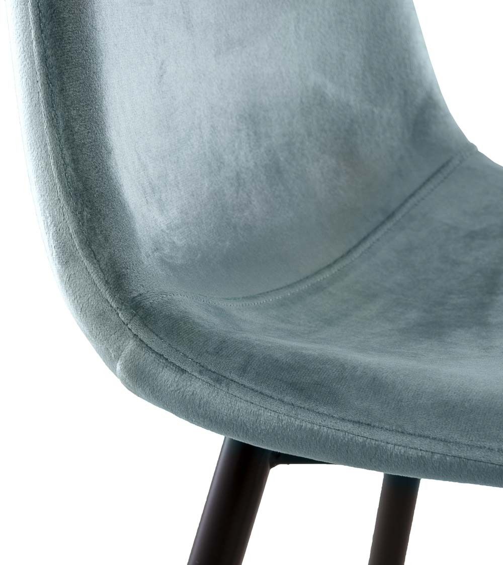 Sillas de comedor de terciopelo SWEDEN - Pack 4 Uds.