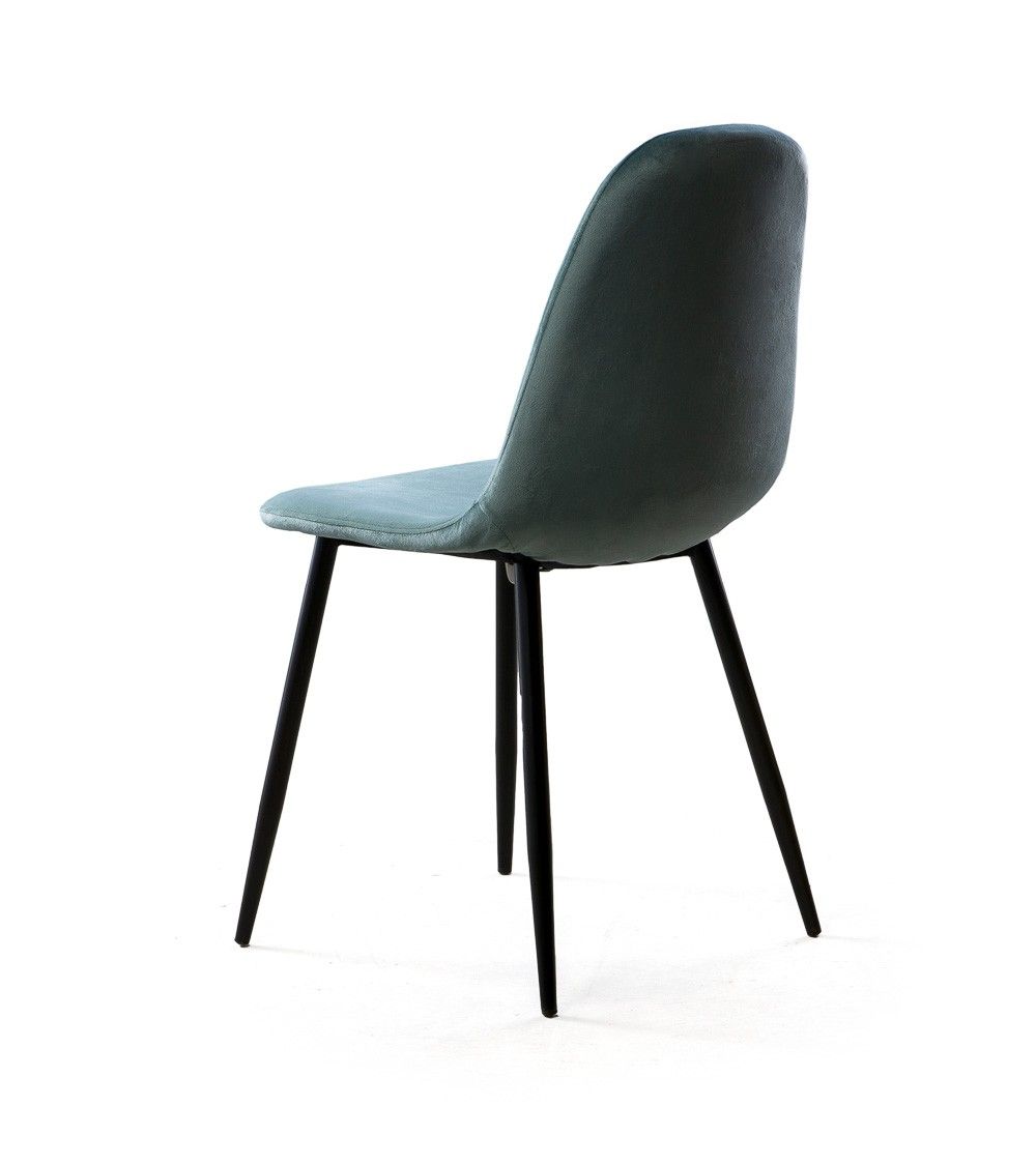 Sillas de comedor de terciopelo SWEDEN - Pack 4 Uds.