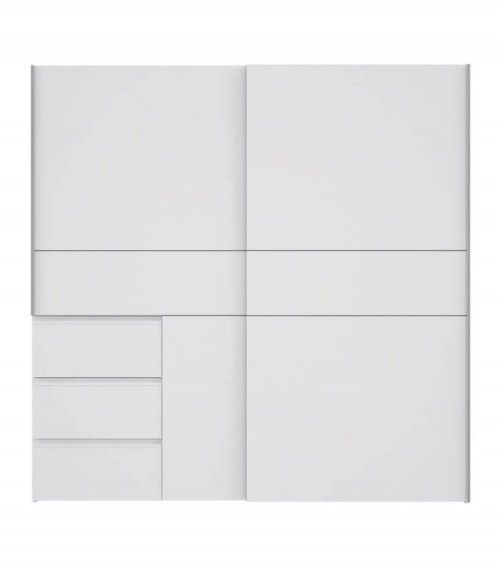 Armario ropero 200 cm puertas correderas + cajonera integrada WINTER2