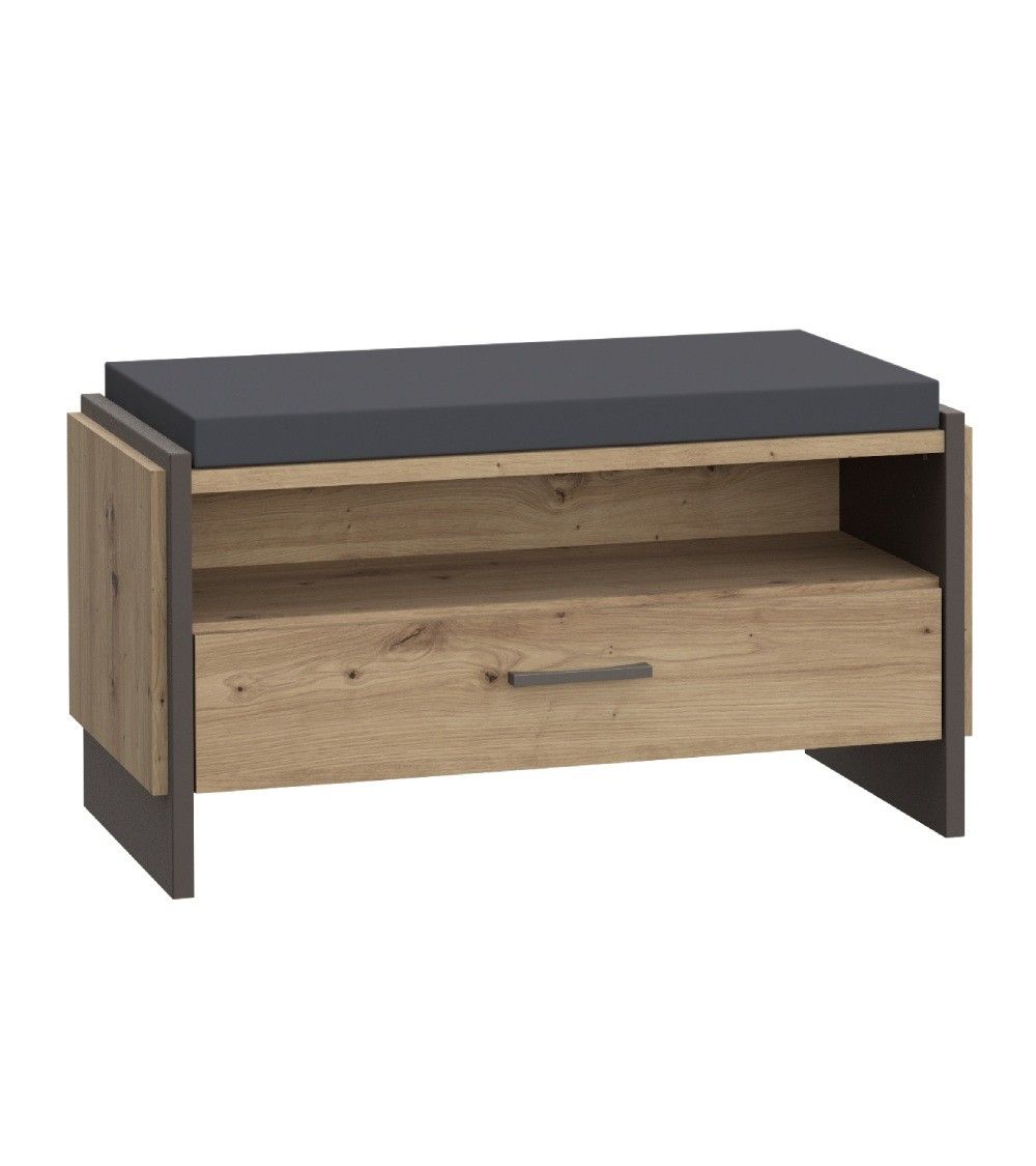 Banco recibidor FRANK de estilo industrial