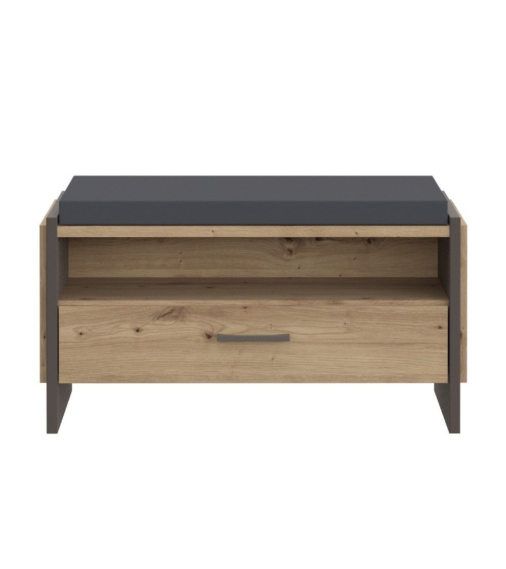 Banco recibidor FRANK de estilo industrial