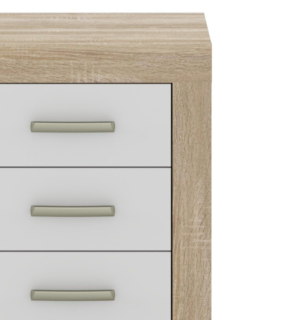 Mesita de noche 3 cajones DORA