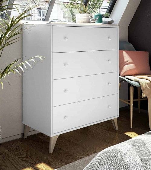 Cómoda 4 cajones blanca CANDY