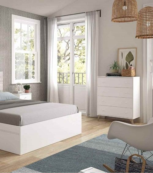 Cómoda 4 cajones blanca CANDY