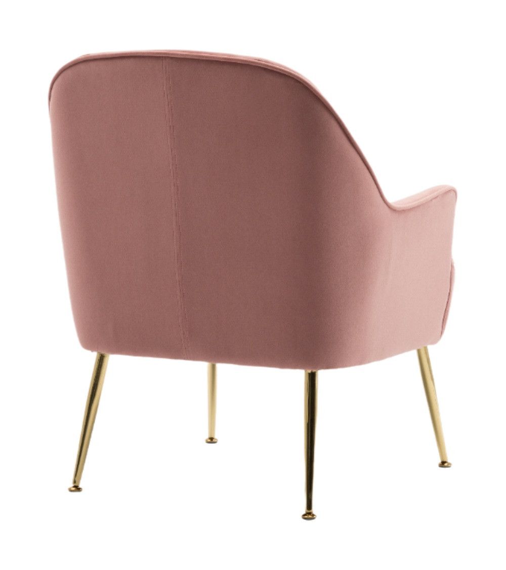 Butaca de terciopelo AMBERES con pata negra o dorada | Cambia Tus Muebles