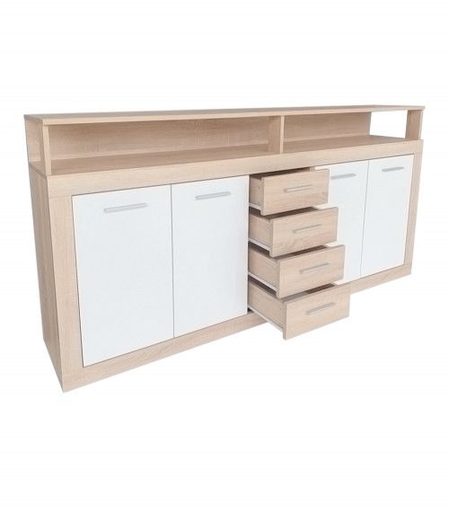 Mueble aparador LUANA 4 puertas 4 cajones