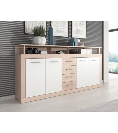 Mueble aparador LUANA 4 puertas 4 cajones