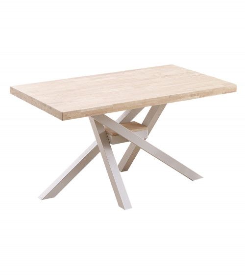 Mesa comedor industrial GAEL patas metal cruzadas