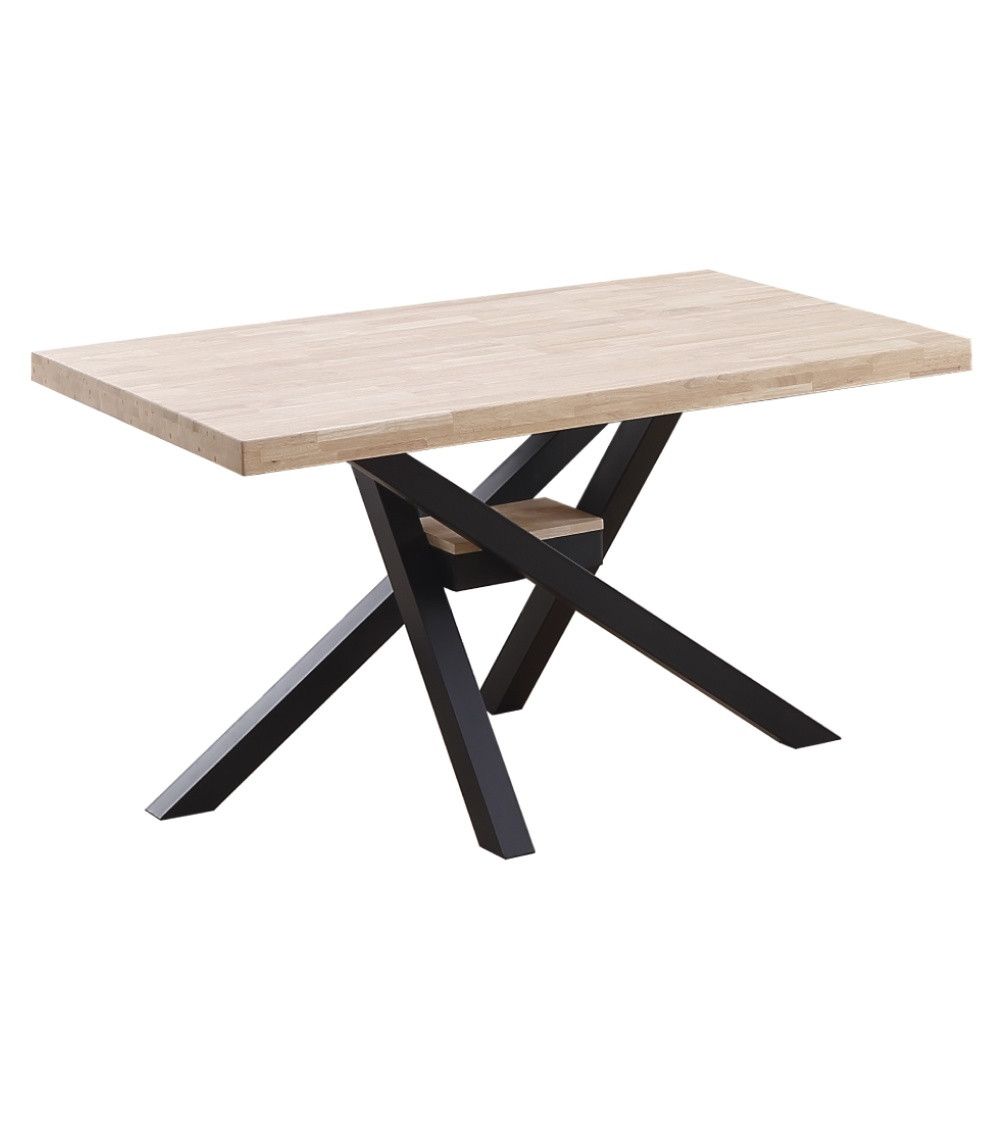 Mesa comedor industrial GAEL patas metal cruzadas