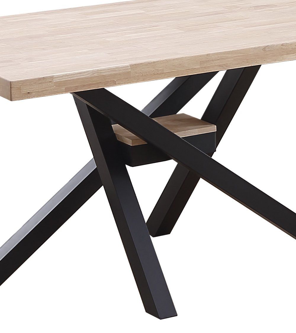 Mesa comedor industrial GAEL patas metal cruzadas