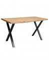 Mesa comedor industrial pata 'X' LINCOLN