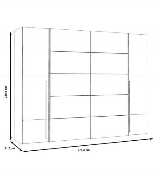 Armario ropero extra grande ARAGON