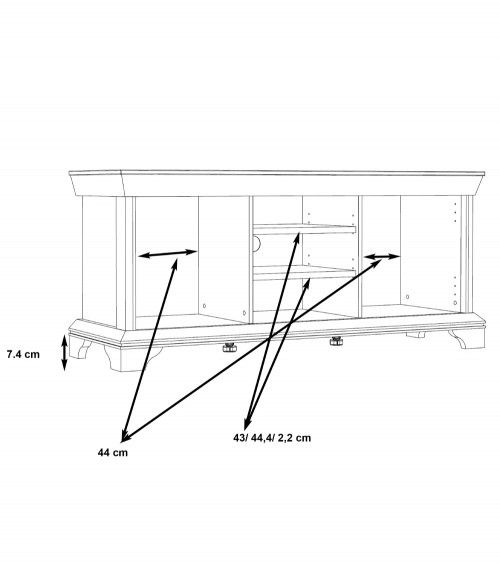 Mueble TV 150 cm ancho KAREN | Cambia Tus Muebles