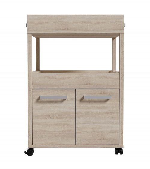 Mueble bar BACO con ruedas estilo industrial