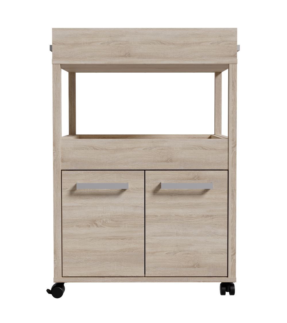 Mueble bar BACO con ruedas estilo industrial