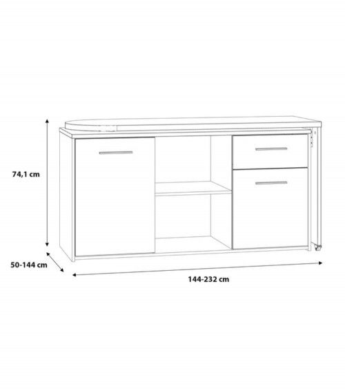 Mesa escritorio multifunción VALKIRIA